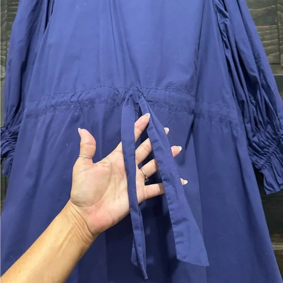 Shop The Mint - Elegant Blue Mini Dress - Picture 7 of 7